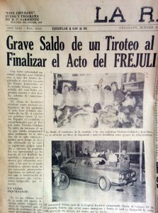 La crónica periodística del diario "La Razón" del jueves 15 de febrero de 1973.