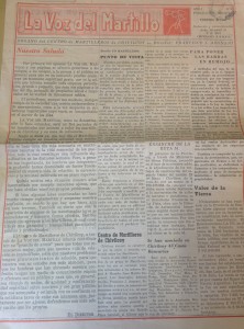 Diario "La Voz del Martillo" (febrero de 1969)