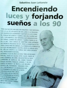 Sabatino Juan Lattancio, fallecido a los 100 años de edad.