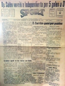 Periódico "Sport" (Septiembre de 1945)