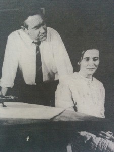 Horacio Cerani, junto a la actriz Elena Boggan