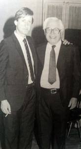 Edgar Frígoli, junto al ex intendente municipal, Dr. Jorge Adalberto Juancorena