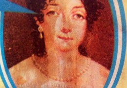 Retrato de Remedios Escalada de San Martín (1797-1823), esposa del Libertador, Padre de la Patria.