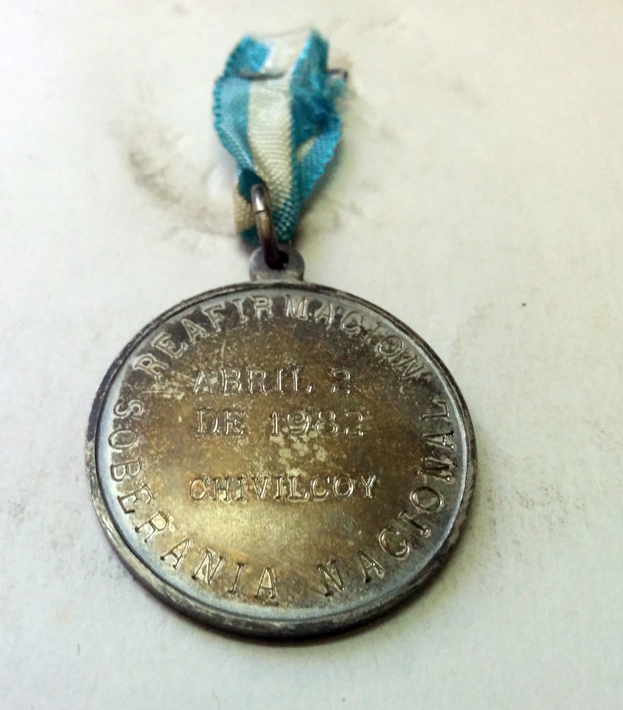 Una curiosa medalla chivilcoyana de las Islas Malvinas