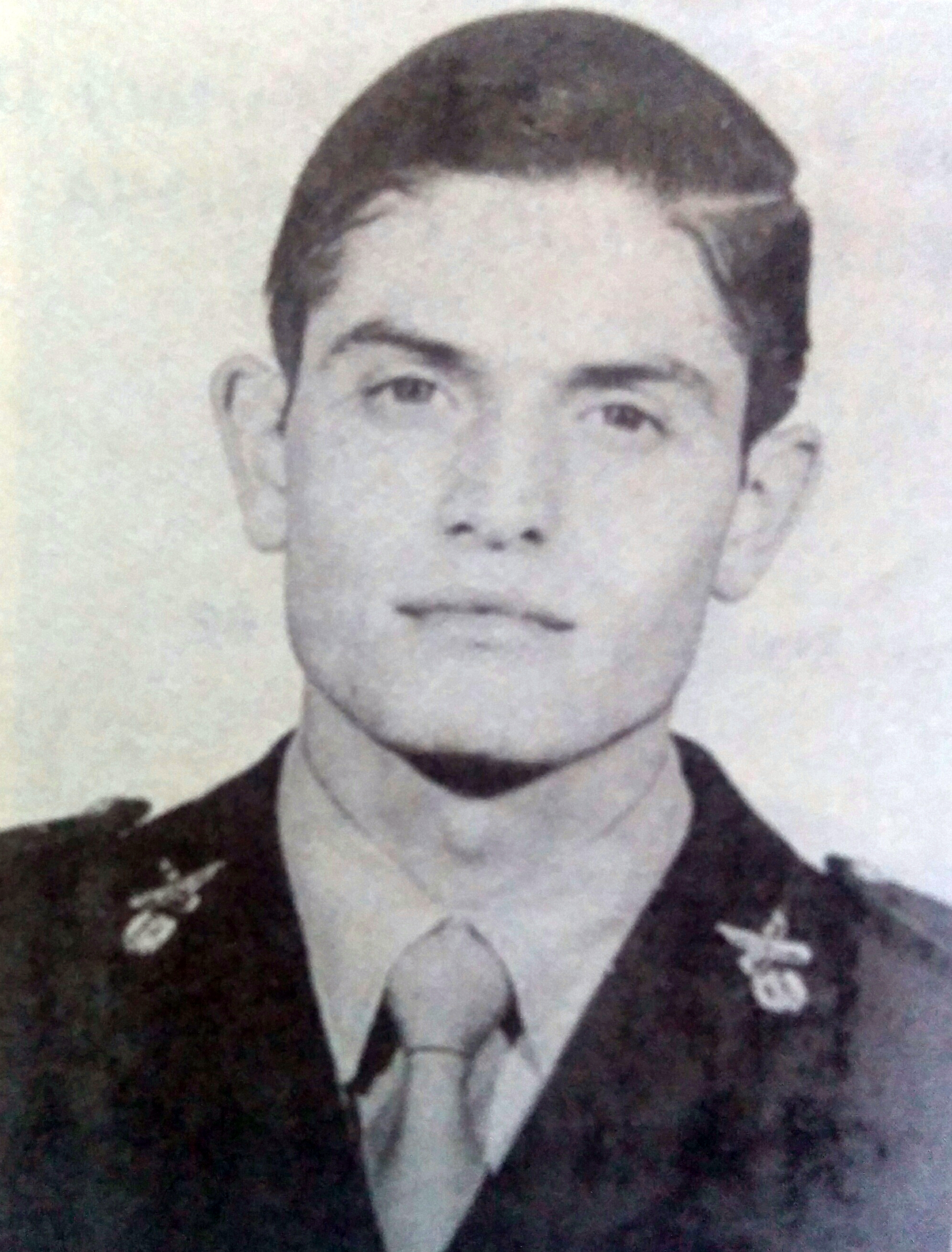 Teniente Luis Carlos Martella, muerto en combate, el 12 de junio de 1982