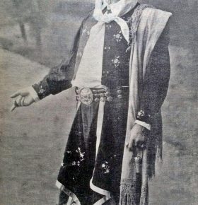 El actor José Podestá (1858-1937), en el rol protagónico de Juan Moreira