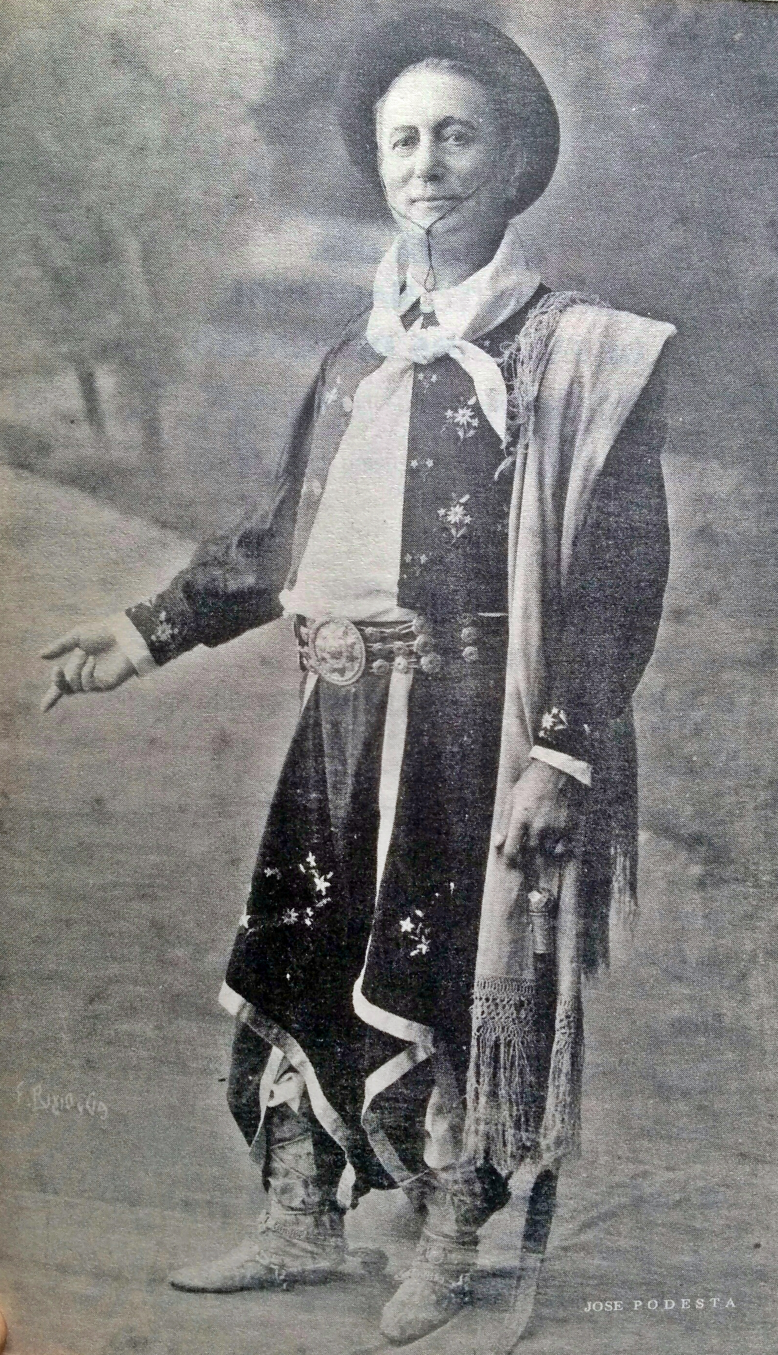 El actor José Podestá (1858-1937), en el rol protagónico de Juan Moreira