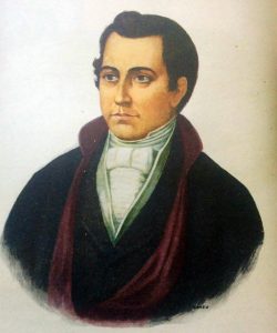 El Dr. Mariano Moreno (1778-1811), fundador y director del periódico "La Gaceta de Buenos Aires", el 7 de junio de 1810.