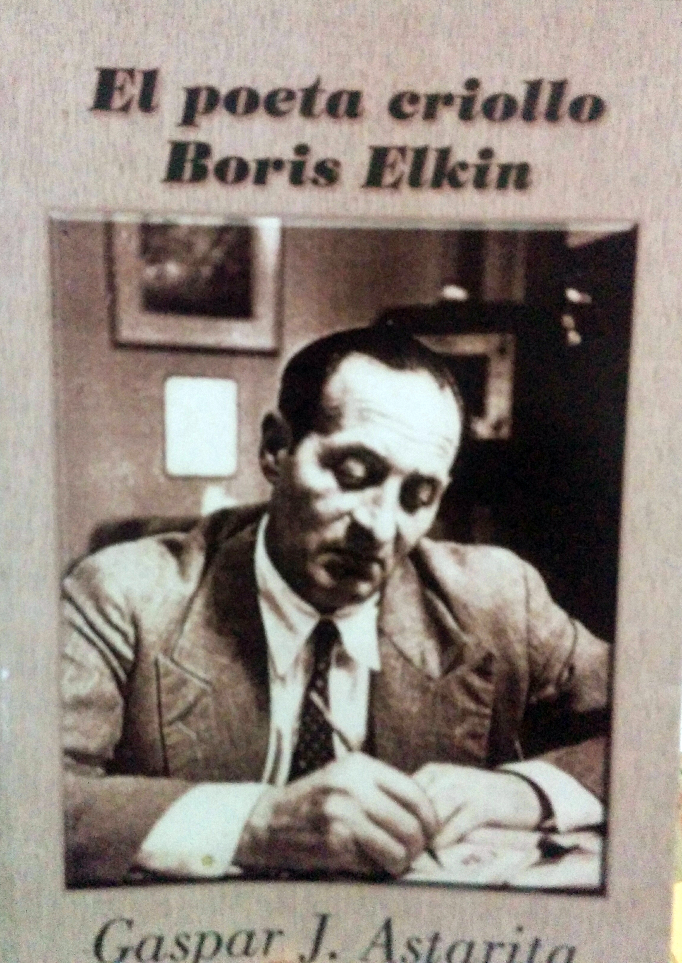 El poeta Boris Elkin (1905-1952).