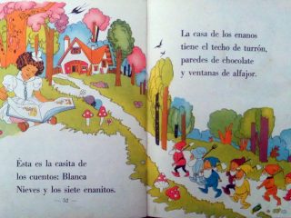 Ilustraciones correspondientes a distintos libros de lectura infantil, de la escuela primaria, en diferentes décadas.