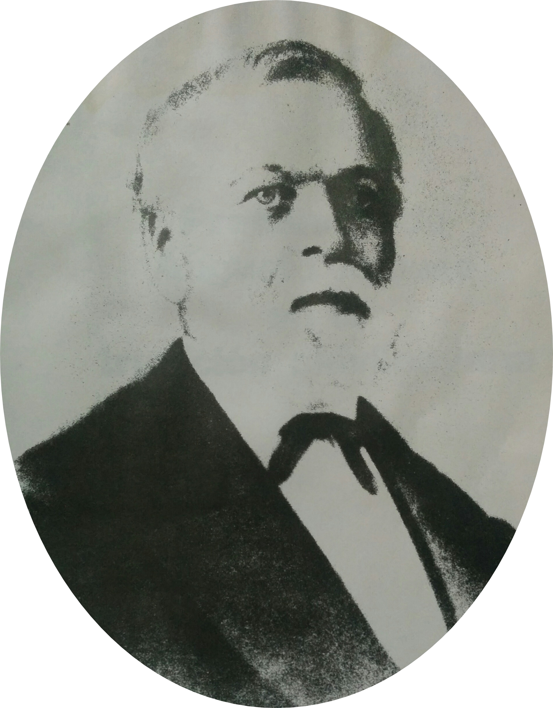 El inmigrante y colono alemán, Don Augusto Krause, nacido en 1811 y fallecido en 1881.