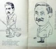 Ingeniosas y atrayentes caricaturas, de distintos profesores y personal, del viejo Colegio Nacional, de Chivilcoy, en 1924.