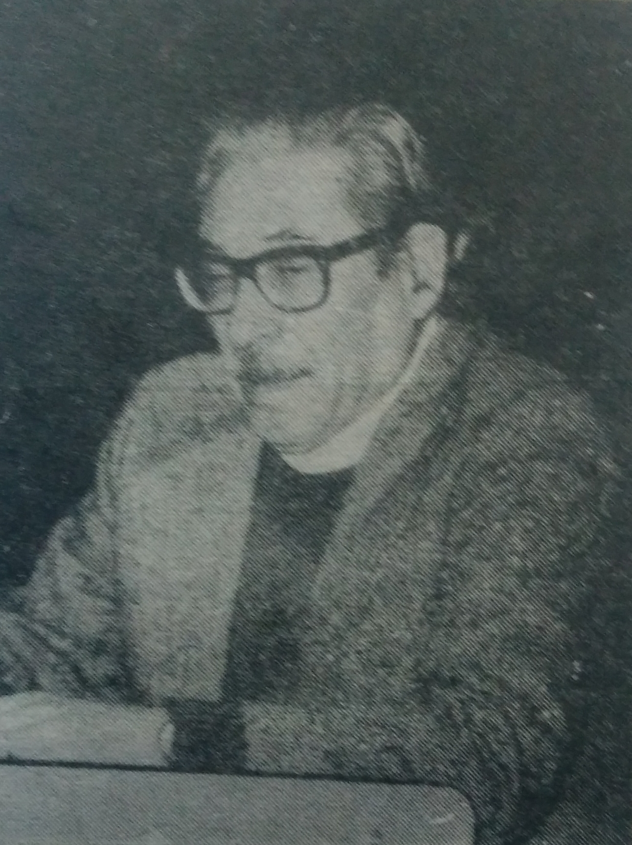 El escritor, artista plástico y docente, David Almirón (1923-2001).