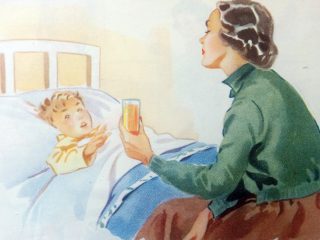 Ilustraciones alusivas al día de la Madre, aparecidas en diferentes libros de lectura, de escuela primaria, correspondientes a distintas épocas.