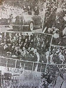 Los imponentes y multitudinarios festejos, del Centenario de Chivilcoy, el Viernes 22 de octubre de 1954. Estuvo presente, el gobernador de la provincia de Buenos Aires, mayor Carlos Vicente Aloé.