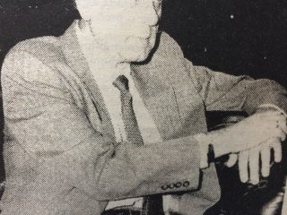 El Dr. Favaloro, en su visita a Chivilcoy, el 25 de noviembre de 1994.