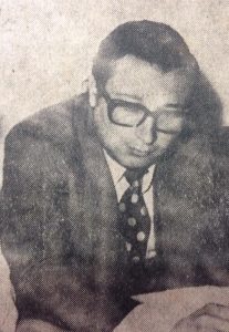 El abogado chivilcoyano, Dr. Obdulio Aníbal De Vito, ex asesor letrado de la municipalidad de Chivilcoy, en 1973, durante la gestión del intendente comunal, Edgar Ángel Frígoli.