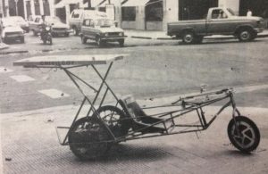 Automóvil, a energía solar, fabricado en Chivilcoy, en 1988, a través del Instituto Municipal de Estudios Científicos y Técnicos.