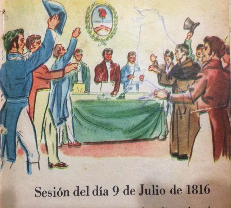 Publicación didáctica, sobre la celebración del 9 de Julio.
