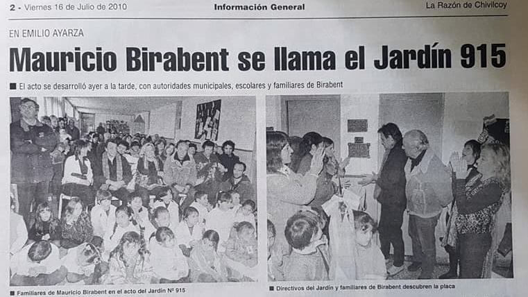 La clausura del Jardín de Infantes Nro. 915 “Mauricio Birabent”, de la localidad rural de Ayarza (2018).