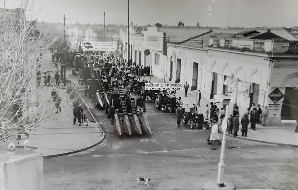 Un gran acto agrario, realizado en Chivilcoy, en agosto de 1953.