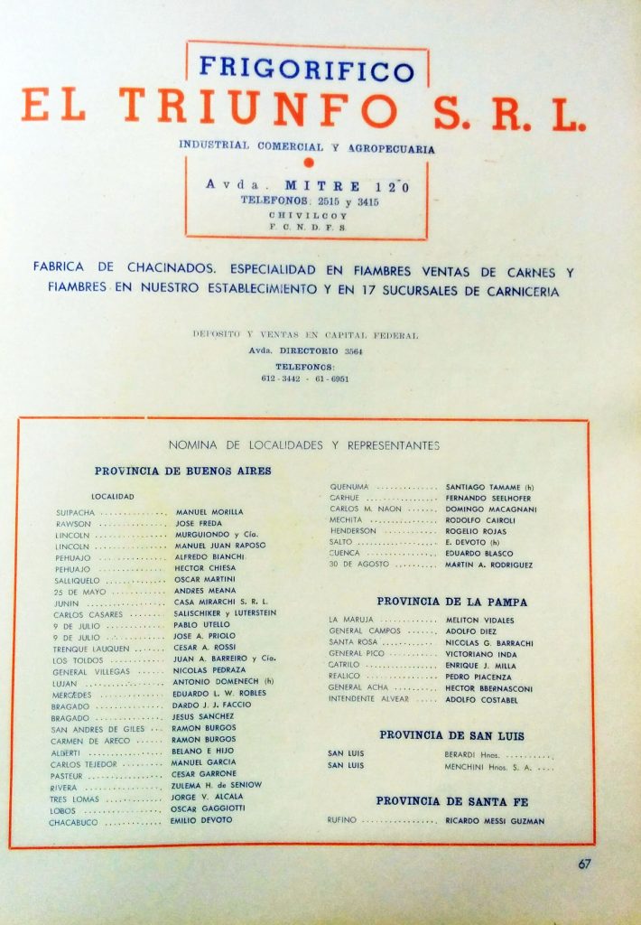 El recordado frigorífico “El Triunfo”, de Chivilcoy