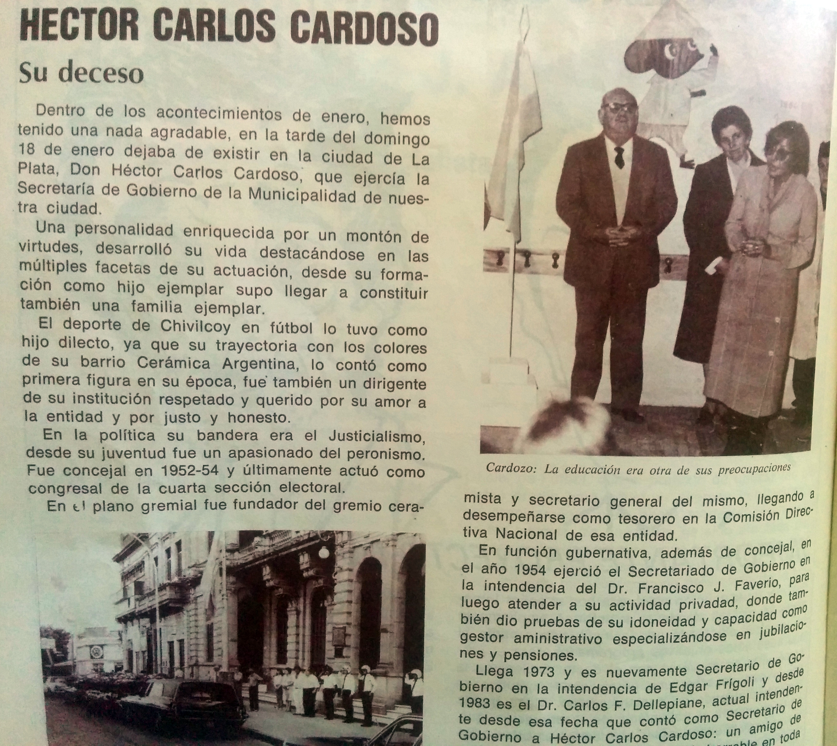 Historia de Chivilcoy: Sucesos del mes de Abril…