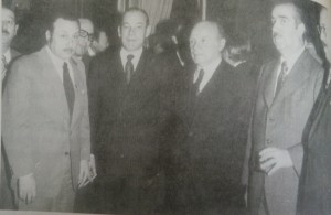 El Dr. Falabella, en compañía de otros dirigentes políticos, del conservadorismo argentino.