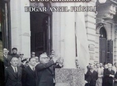 Portada del libro,  del periodista, escritor e investigador, profesor José E. Yapor, sobre Edgar Ángel Frígoli, intendente municipal de Chivilcoy, entre 1973 y 1976.