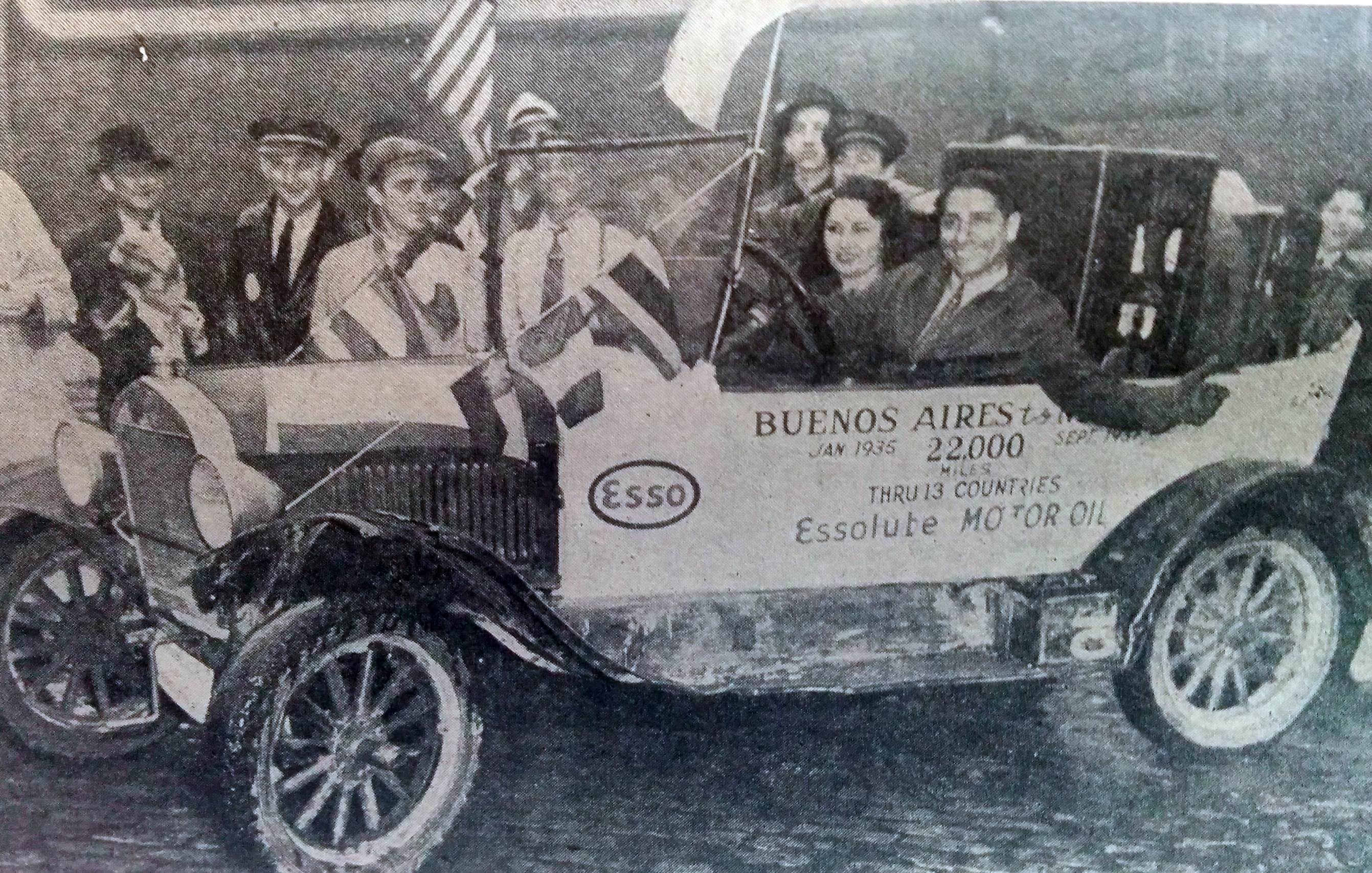 El extraordinario raid automovilístico, del chivilcoyano Miguel Divo