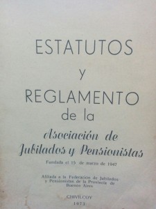 Estatutos de la Asociación de Jubilados y Pensionados "Eduardo Albalat" (Año 1973)