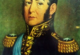 El General José de San Martín (1778-1850), glorioso Libertador de América.