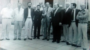 El Dr. Favaloro, en el Hospital Municipal (Noviembre de 1986).