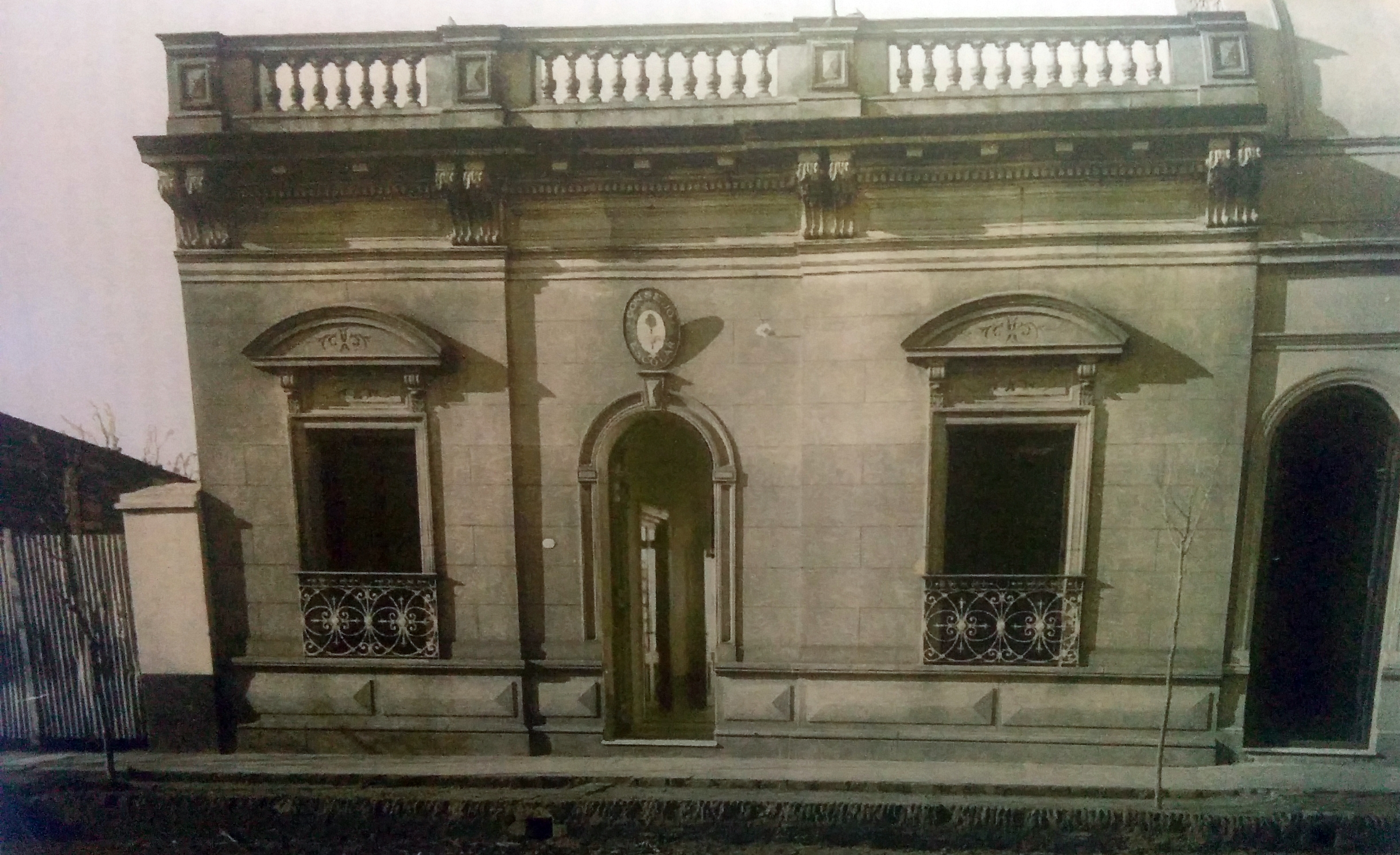 Vieja estampa fotográfica del Concejo Escolar (1901)