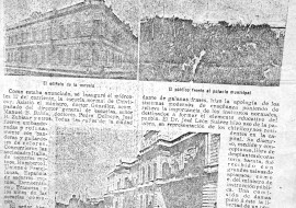Inauguración de la Escuela Normal, en la revista porteña «Caras y Caretas» (22 de abril de 1905)