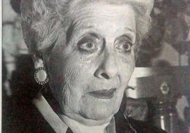 La actriz Blanca A. Pérez de García (1918-2011), ex presidenta de la Agrupación Artística.