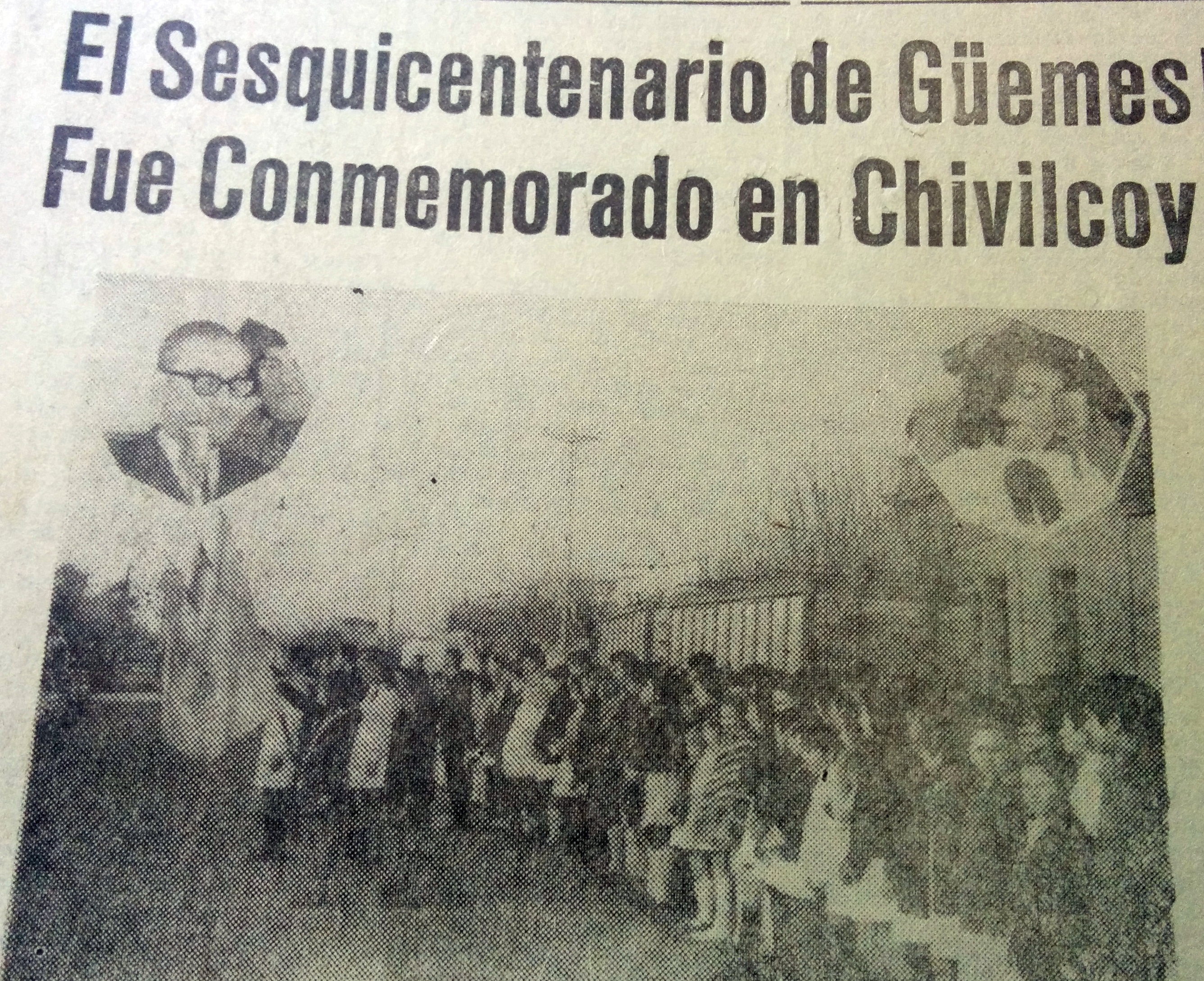 El homenaje de Chivilcoy al general Güemes, hace ya, 53 años transcurridos…