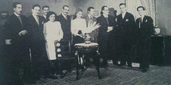 Ignacio Tankel, los intérpretes de la película y sus colaboradores.