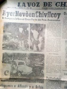 La nevada en Chivilcoy, del 16 de julio de 1973.