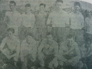 Equipo del Club Racing, campeón del Torneo de fútbol chivilcoyano, de 1934.