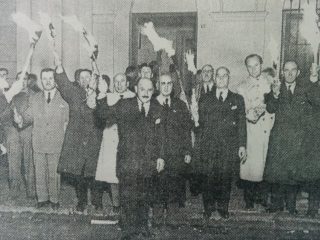 Velatorio simbílico de Eva Duarte de Perón, en Chivilcoy.
