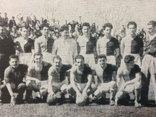El equipo de Colón, que se consagró campeón de fútbol, en 1933.