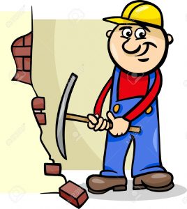 20483500-Ilustraci-n-de-dibujos-animados-de-hombre-trabajador-o-Workman-Demoler-pared-de-ladrillo-con-un-hach-Foto-de-archivo