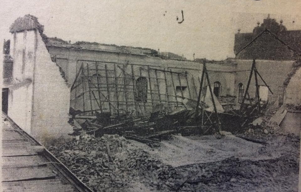 El derrumbe de la Capilla del Carmen, de nuestra ciudad de Chivilcoy
