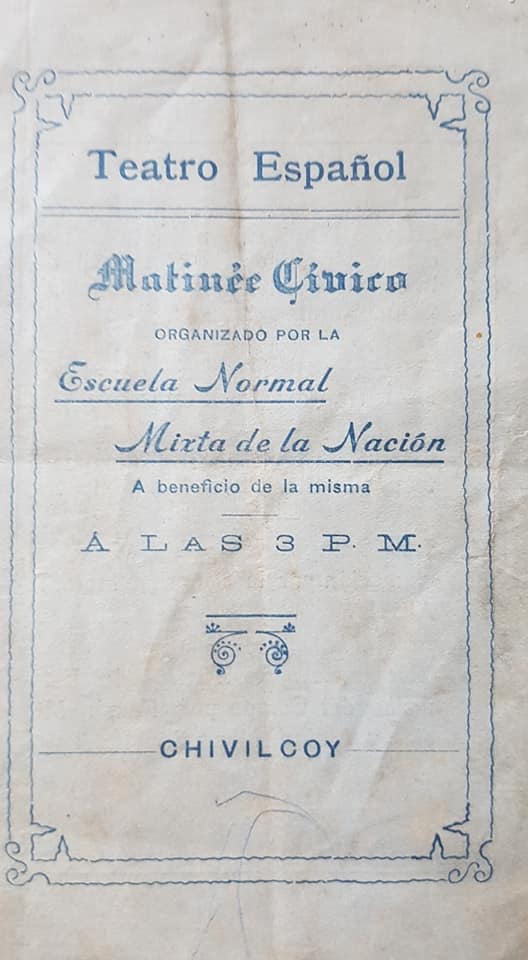 Una “Matinée Cívica”, de la Escuela Normal de Chivilcoy, del 9 de Julio de 1913.