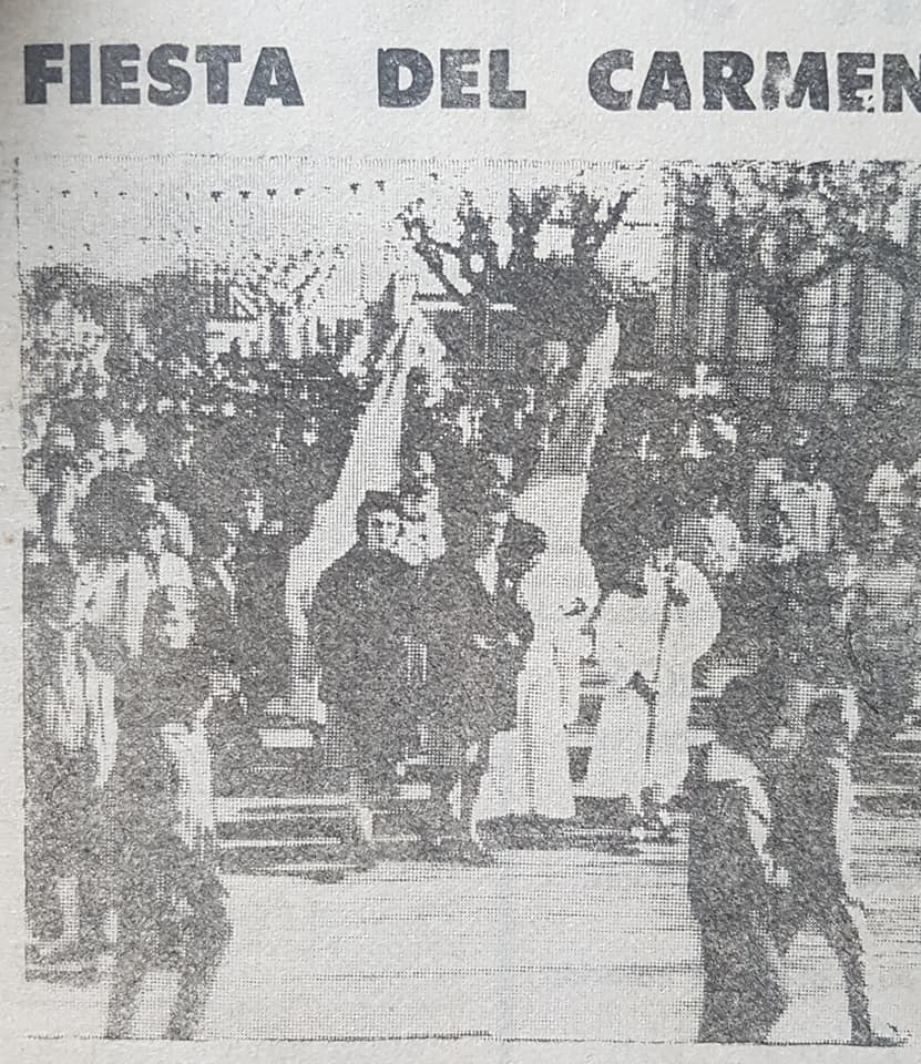 La celebración de la festividad del Carmen, de 1983