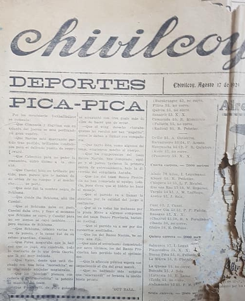 “Chivilcoy”, un desconocido periódico, de 1929, hace ya, noventa años…