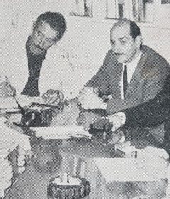 El ingeniero Frascini, integró el consejo directivo, de la Agencia Cooperativa de Extensión, del Instituto Nacional de Tecnología Agropecuaria (INTA), de Chivilcoy. Aquí lo vemos, en una reunión de dicha Agencia, a través de una fotografía del año 1965.