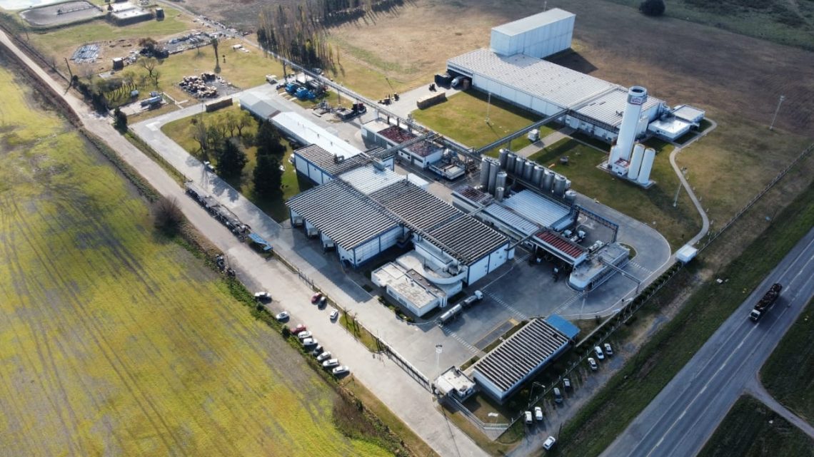 La inauguración de la planta de Sancor, en diciembre de 1995